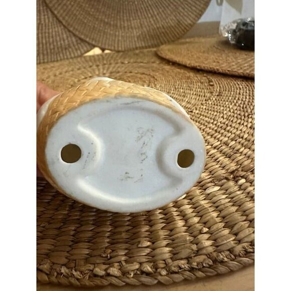 Ceramic Easter Bunny Duo with Basket - Picture 5 of 6